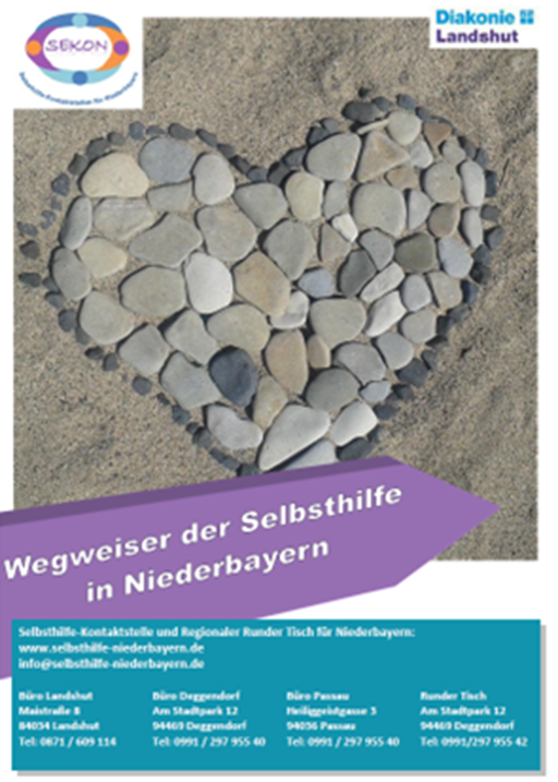 Infoheft „Wegweiser der Selbsthilfegruppen in Niederbayern“ 